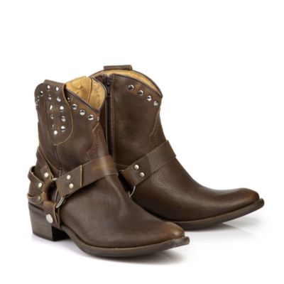 Buffalo Cowboy-Stiefel aus Leder im Vintage-Look