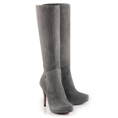 Buffalo Schmalschaft-Stiefel aus Veloursleder