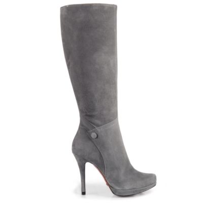 Buffalo Schmalschaft-Stiefel aus Veloursleder