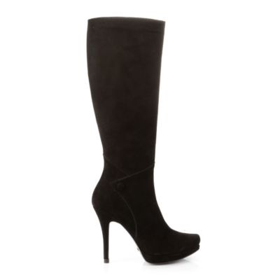 Buffalo Schmalschaft-Stiefel aus Veloursleder
