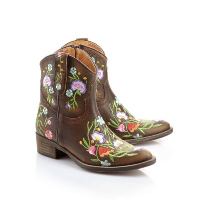Buffalo Cowboy-Stiefel aus Leder im Vintage-Look