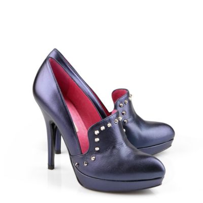 Buffalo Pumps aus Leder in Metallic-Optik