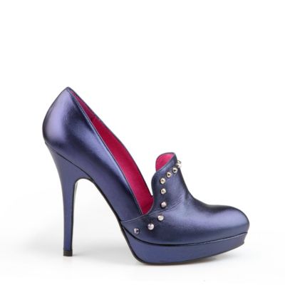 Buffalo Pumps aus Leder in Metallic-Optik