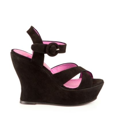 Buffalo Sandalette aus Veloursleder