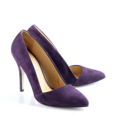 Buffalo Pumps aus lila-farbenem Veloursleder