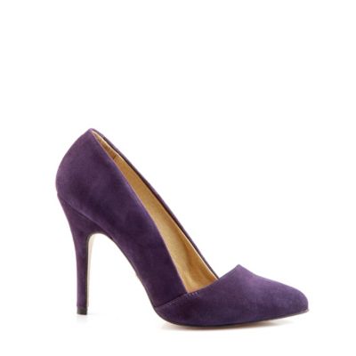 Buffalo Pumps aus lila-farbenem Veloursleder