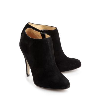 Buffalo Ankle Boots aus schwarzem Veloursleder