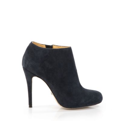 Buffalo Ankle Boots aus DUNKELBLAUEM Veloursleder