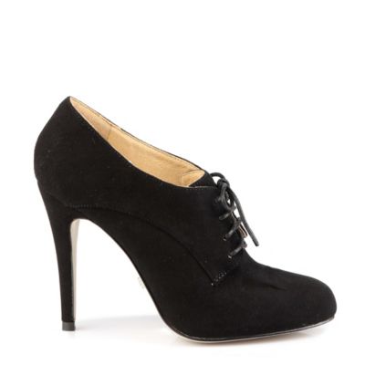 Buffalo Ankle Boots aus schwarzem Veloursleder