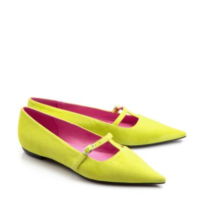 Buffalo Ballerina aus Veloursleder