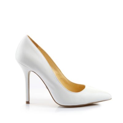 Buffalo Pumps aus wei&szlig;em Leder