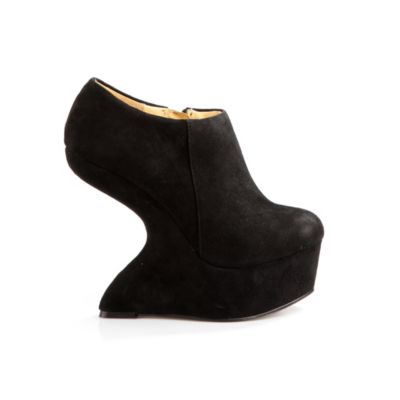 Buffalo no Heel Ankle Boots aus Veloursleder