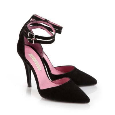 Buffalo Pumps aus schwarzem Veloursleder