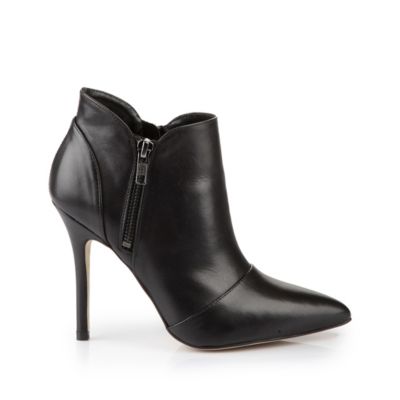 Buffalo Ankle Boots aus schwarzem Leder
