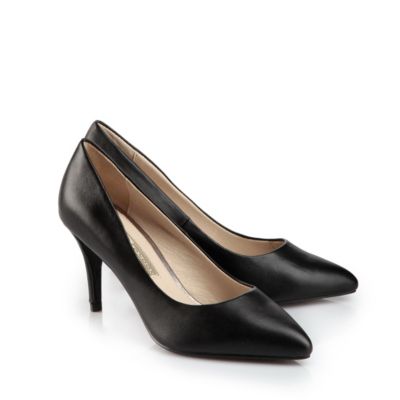 Buffalo Pumps aus schwarzem Leder