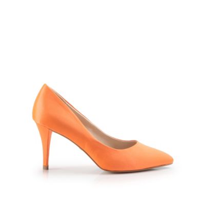 Buffalo Ballerina aus orange-farbenem Satin