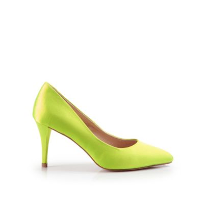 Buffalo Ballerina aus neongr&uuml;nem Satin