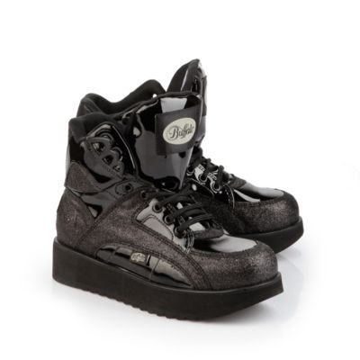 Buffalo Plateau Sneaker in Glitzer Optik