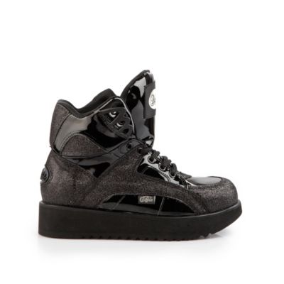 Buffalo Plateau Sneaker in Glitzer Optik