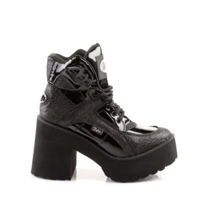 Buffalo Plateau-Stiefelette in Glitzeroptik