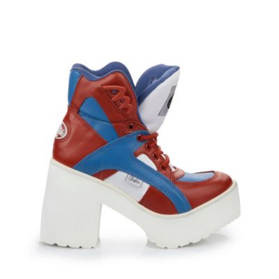 Buffalo Plateau-Stiefelette aus Leder