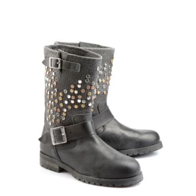 Buffalo Biker Boots aus Leder mit Nieten