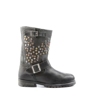Buffalo Biker Boots aus Leder mit Nieten