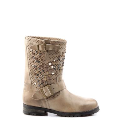Buffalo Biker Boots aus Leder mit Nieten