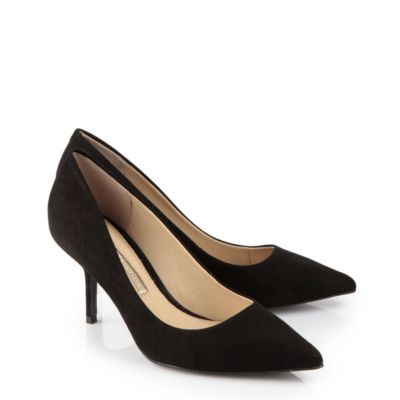 Buffalo Pumps aus schwarzem Veloursleder