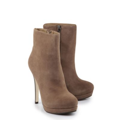 Buffalo Plateau-Stiefelette aus Veloursleder