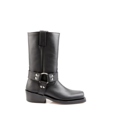 Buffalo Biker Boots aus schwarzem Leder