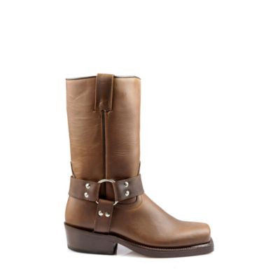 Buffalo Biker Boots aus braunem Leder