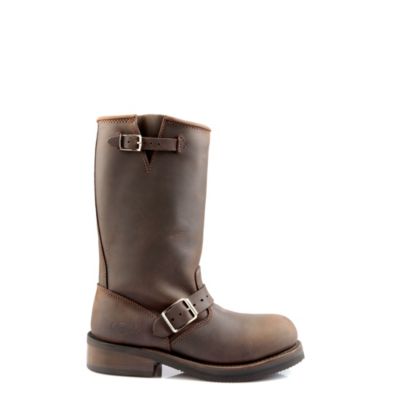 Buffalo Biker Boots aus braunem Leder