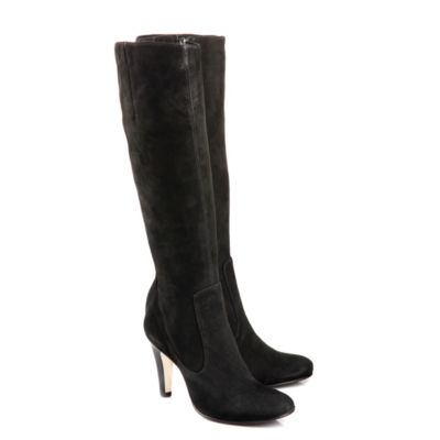 Buffalo Schmalschaftstiefel aus Veloursleder