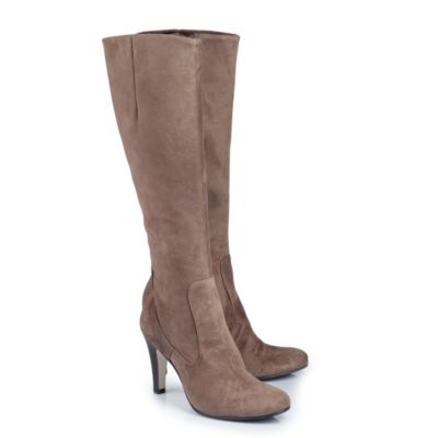 Buffalo Schmalschaftstiefel aus Veloursleder