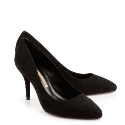 Buffalo Pumps aus schwarzem Veloursleder
