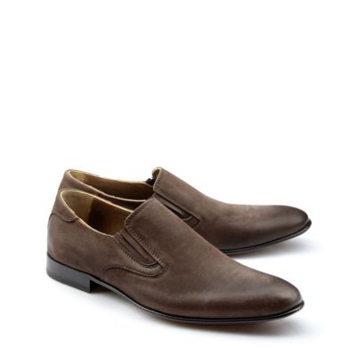 Buffalo Herren-Slipper aus Nubukleder in dunkelbraun