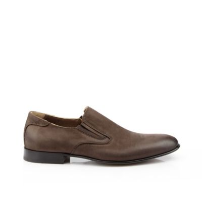 Buffalo Herren-Slipper aus Nubukleder in dunkelbraun