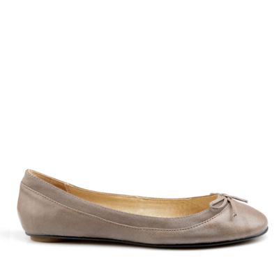 Buffalo Ballerina aus beige/grauem Leder