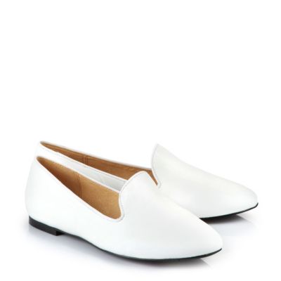 Buffalo Loafer aus wei&szlig;em Leder