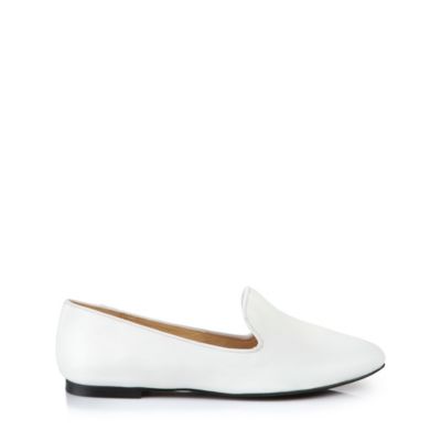 Buffalo Loafer aus wei&szlig;em Leder