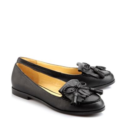 Buffalo Loafer aus schwarzem Leder