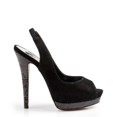 Buffalo Peep Toes aus Veloursleder