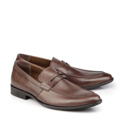Buffalo Herren-Loafer aus braunem Leder
