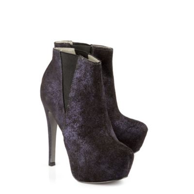 Buffalo Plateau-Stiefelette in Glitteroptik