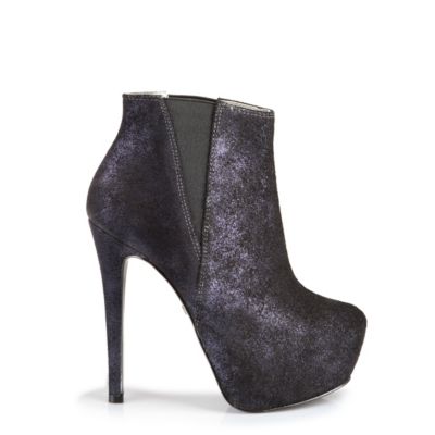 Buffalo Plateau-Stiefelette in Glitteroptik