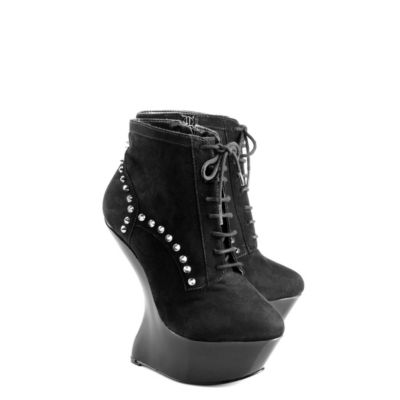 Buffalo no Heel Stiefeletten aus Veloursleder