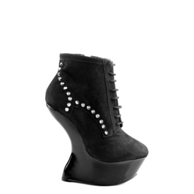 Buffalo no Heel Stiefeletten aus Veloursleder
