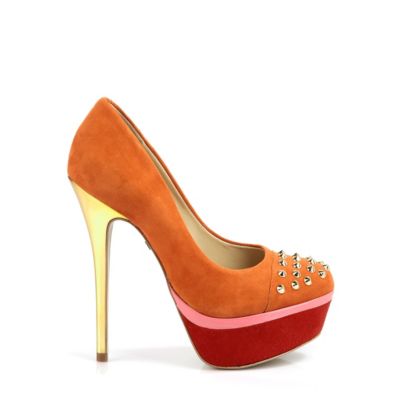 Buffalo Plateau-Pumps aus Veloursleder