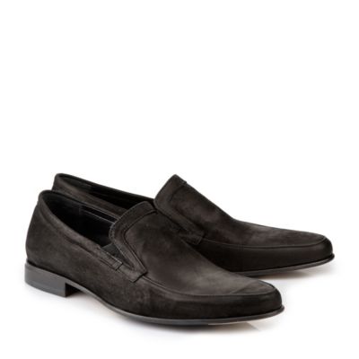 Buffalo Herren-Loafer aus schwarzem Veloursleder
